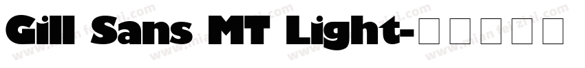 Gill Sans MT Light字体转换